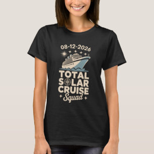 Totale Zonsverduistering 12 augustus 2026 Cruise T-shirt