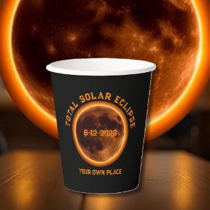 Totale Zonsverduistering 12 augustus 2026 Papieren Bekers
