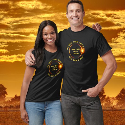 Totale Zonsverduistering 2019 Chili Zuid-Amerika T-shirt
