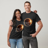 Totale Zonsverduistering 2024 2017 Totaal tweemaal T-shirt (Unisex)