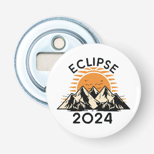 Totale Zonsverduistering 2024 Button Flesopener