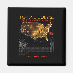 Totale Zonsverduistering 2024 Noord-Amerika Tour Magneet