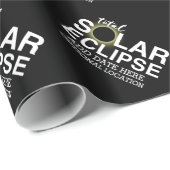 Totale Zonsverduistering - 2024 of aangepaste datu Cadeaupapier (Rol Hoek)