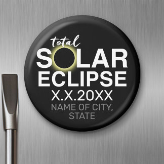 Totale Zonsverduistering - 2024 of aangepaste datu Magneet