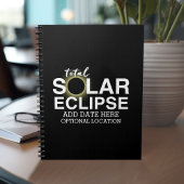 Totale Zonsverduistering - 2024 of aangepaste datu Notitieboek