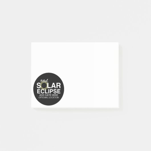 Totale Zonsverduistering - 2024 of aangepaste datu Post-it® Notes (Voorkant)