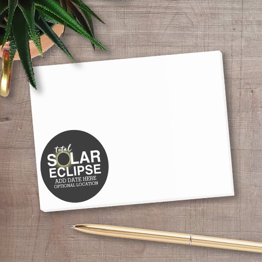 Totale Zonsverduistering - 2024 of aangepaste datu Post-it® Notes