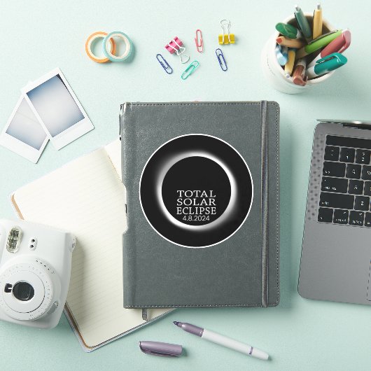 Totale Zonsverduistering - 2024 of aangepaste datu Sticker (iPad Cover)