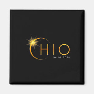 Totale Zonsverduistering 2024 State Ohio Totality Magneet