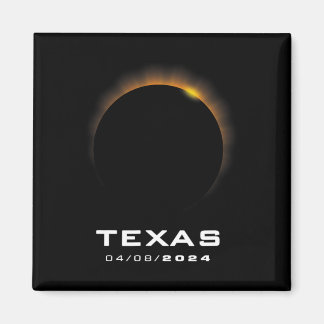 Totale Zonsverduistering 2024 Texas Magneet