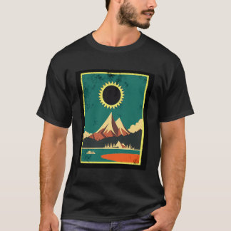 Totale Zonsverduistering 2024 Totaliteit Astronomi T-shirt