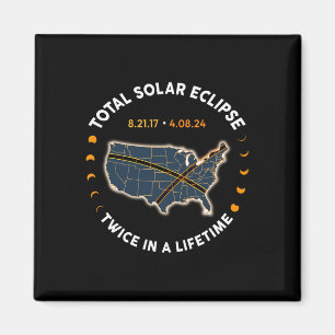 Totale Zonsverduistering 2024 tweemaal in een leve Magneet