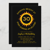 Totale Zonsverduistering 4.8.2024 30e Verjaardagsf Kaart (Voorkant / Achterkant)