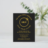 Totale Zonsverduistering 4/8/2024 USA Bezichtiging Uitnodiging Briefkaart (Staand voorkant)
