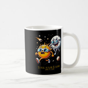Totale Zonsverduistering 8-4-2024 Zon Vlooien Maan Koffiemok
