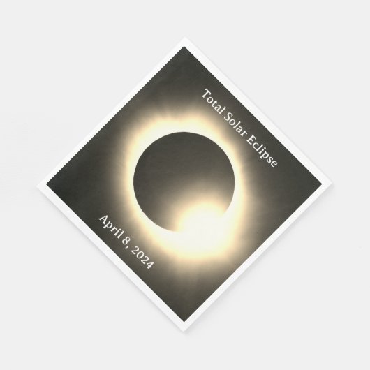 Totale zonsverduistering 8 april 2024 servet (Hoek)