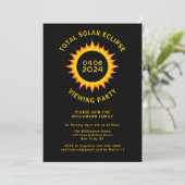 Totale Zonsverduistering April 2024 Bezichtigingsf Kaart (Staand voorkant)