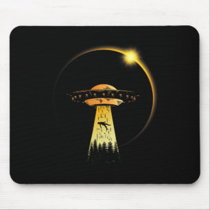 Totale Zonsverduistering April 8 2024 Alien Ufo Muismat