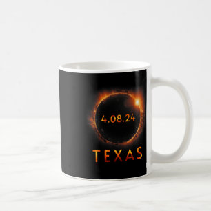 Totale Zonsverduistering April 8 2024 Texas Solar Koffiemok