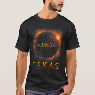 Totale Zonsverduistering April 8 2024 Texas Solar T-shirt