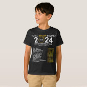 Totale Zonsverduistering April 8 Pad van de Verdui T-shirt (Voorkant volledig)