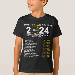 Totale Zonsverduistering April 8 Pad van de Verdui T-shirt