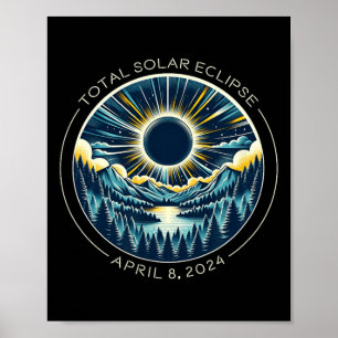 Totale Zonsverduistering Artsy Totality Sky met Ap Poster