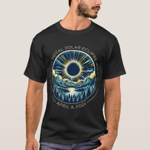 Totale Zonsverduistering Artsy Totality Sky met Ap T-shirt