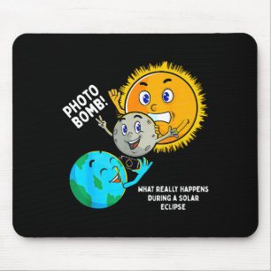 Totale Zonsverduistering Astronomie Kunstwerk Muismat