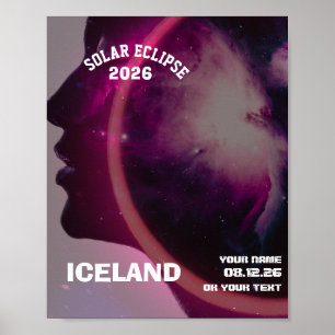Totale zonsverduistering augustus 2026 tekst geper poster