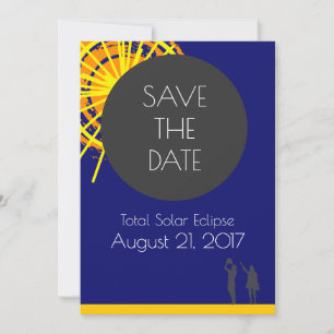 Totale Zonsverduistering Bewaar de datum Save The Date