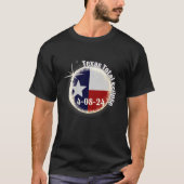 Totale zonsverduistering boven Texas Design T-shirt (Voorkant)