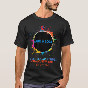 Totale Zonsverduistering Buffalo New York 2024 Ik T-shirt