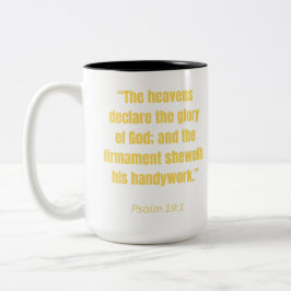 Totale Zonsverduistering - De Hemelen verklaren Tweekleurige Koffiemok