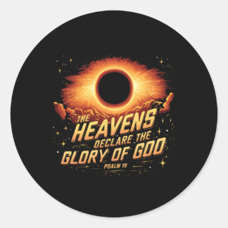 Totale Zonsverduistering Hemelen verklaren de heer Ronde Sticker