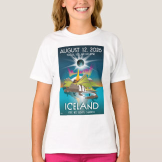 Totale zonsverduistering in IJsland 2026 - T-shirt