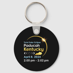 Totale zonsverduistering in Paducah Kentucky op 0 Sleutelhanger