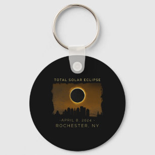 Totale zonsverduistering in Rochester New York Sleutelhanger