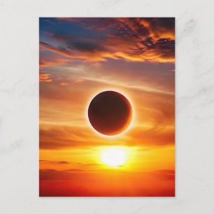 Totale zonsverduistering op 12 augustus 2026 in Gr Feestdagenkaart