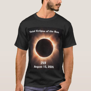 Totale Zonsverduistering Spanje 12 augustus 2026 T-shirt