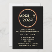 Totale Zonsverduistering Texas 2024 Gepersonalisee Kaart (Achterkant)