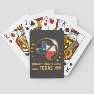 Totale Zonsverduistering Texas American 2024 Pokerkaarten
