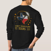 Totale Zonsverduistering Texas American 2024 T-shirt (Achterkant)