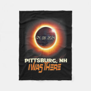 Totale Zonsverduistering Ttsburg New Hampshire Nh  Fleece Deken