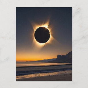 Totale zonsverduistering van 12 augustus 2026 in G Feestdagenkaart
