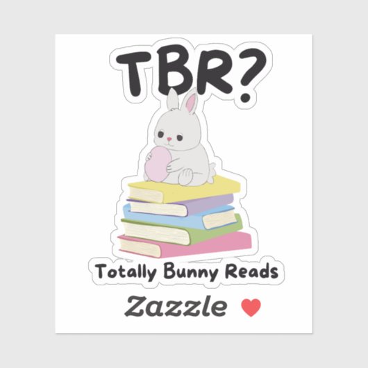 Totalement Bunny Lit TBR Sticker - Mignonne Pastel (Feuille)