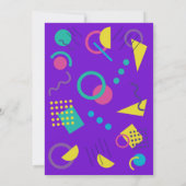 Totalement Gnarly 80s Anniversaire Fête Invitation (Dos)