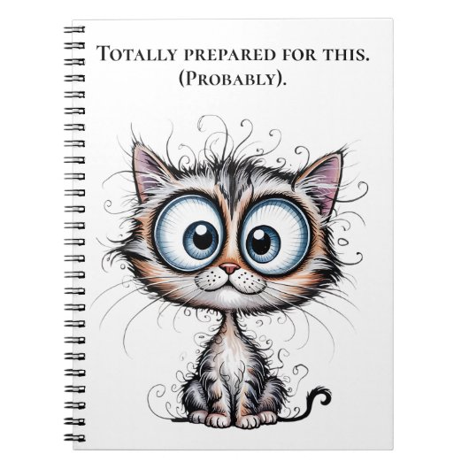 Totalement prêt pour ça. (Probablement). Cahier (Devant)