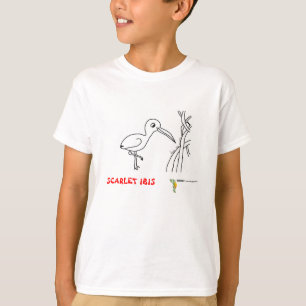 Totalement rouge de T-shirt d'IBIS d'écarlate de