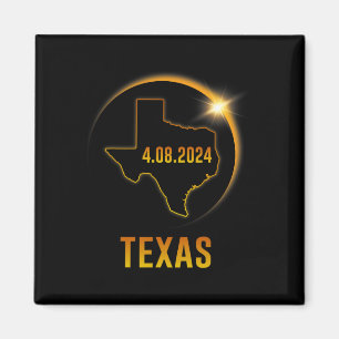 Totaliteit Zonsverduistering April 8 2024 Texas Magneet